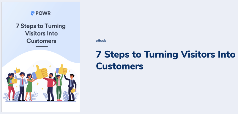 7 steps to convert visitors into customers ebook