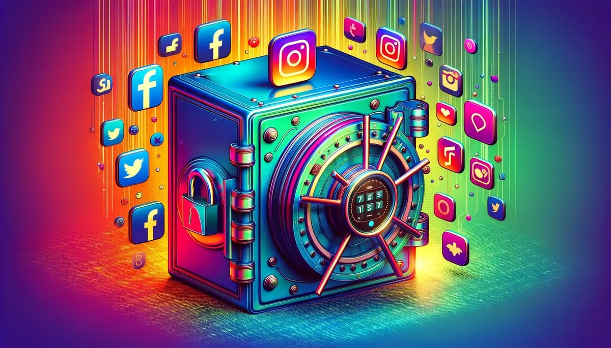 DALL-E-3-vibrant-colorful-image-focusing-on-the-theme-of-protecting-privacy-on-social-media