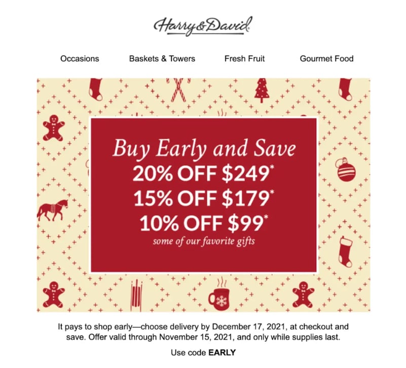 Harry  David discount coupon 