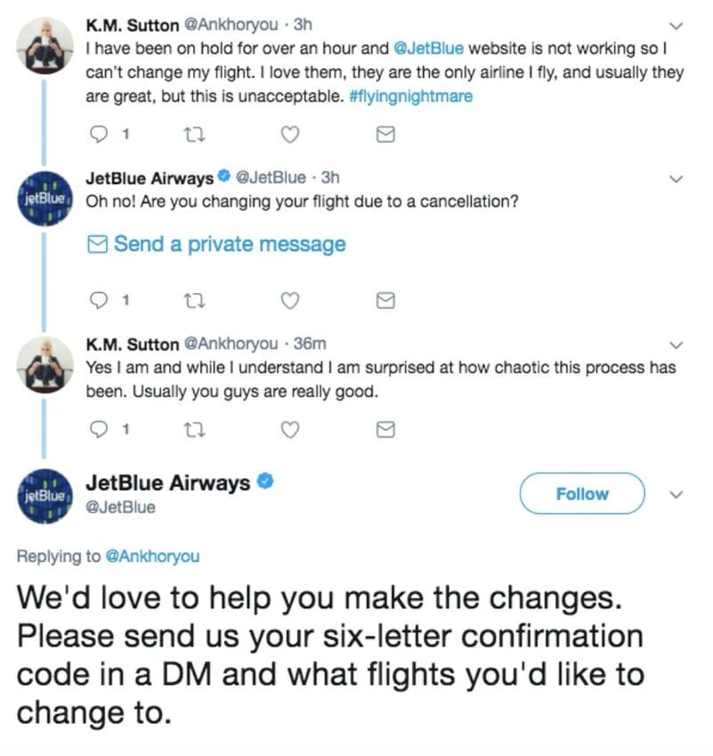 Jetblue Airways customer support
