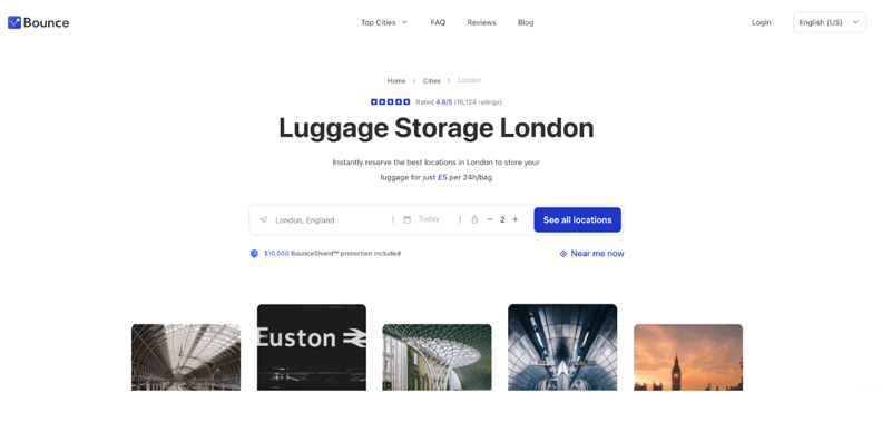 Luggage Storage London