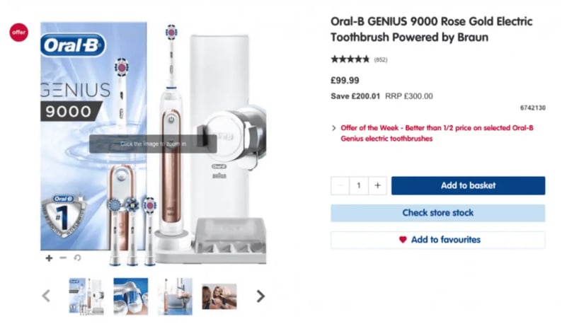 Oral-B product page