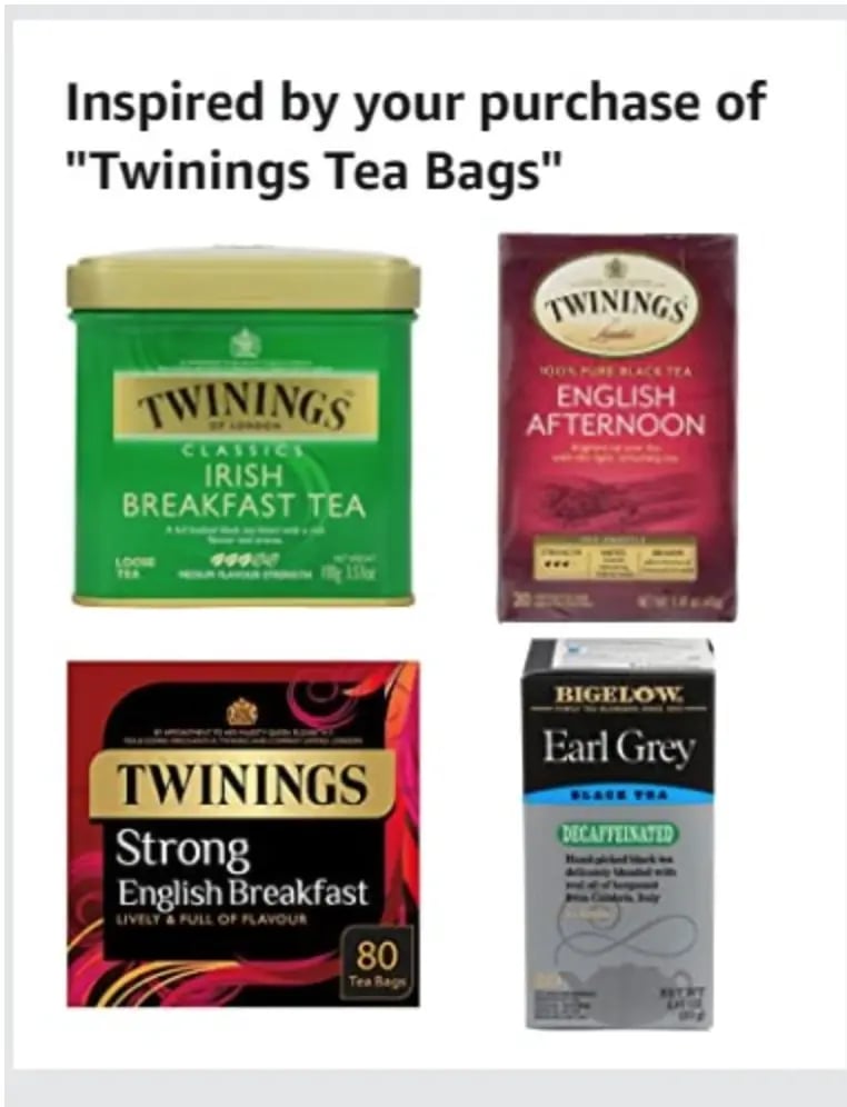 Twinning tea bags