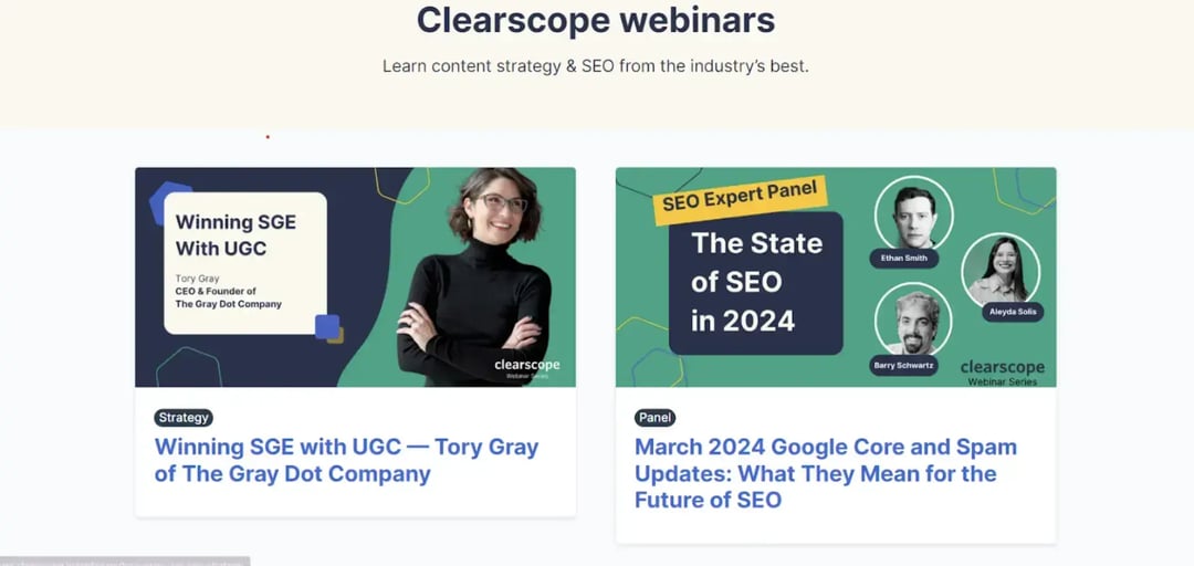 clearscope-webinars