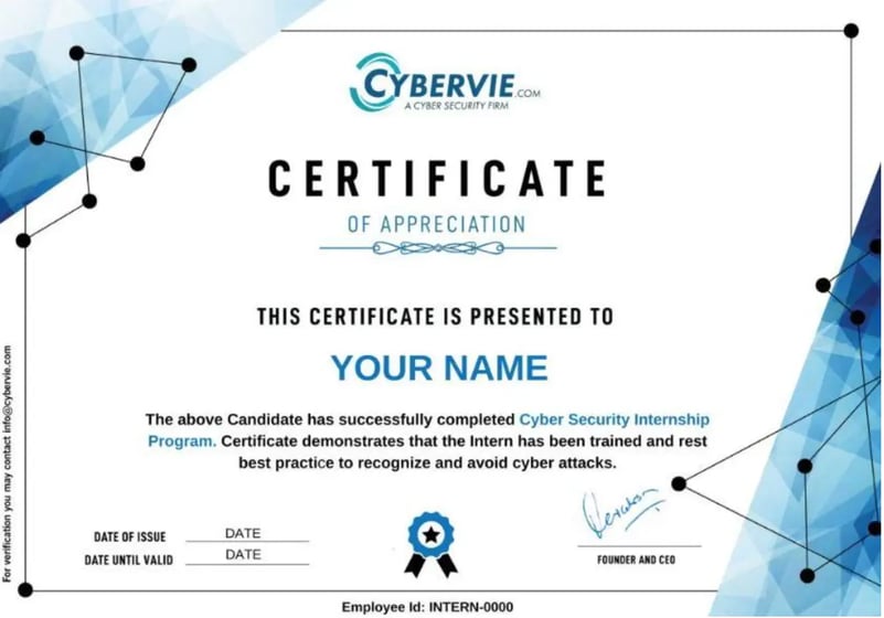 cybervie certificate 