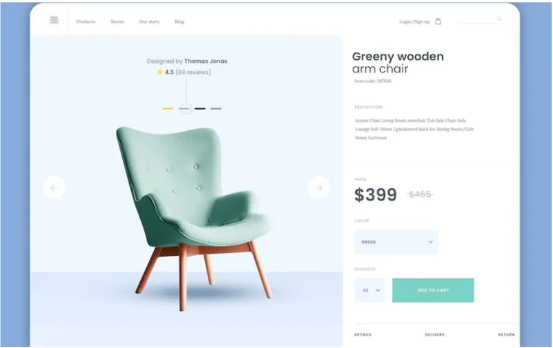 e-commerce-furniture-landing-page