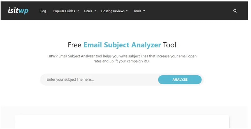 email subject analyzer tool