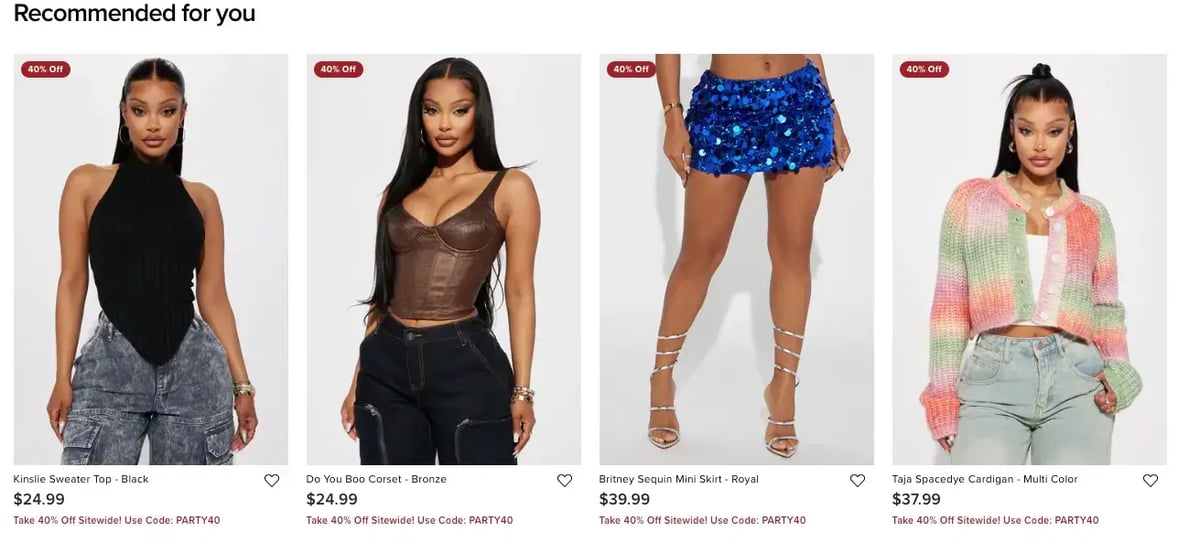 fashion-nova-recommended-for-you-section