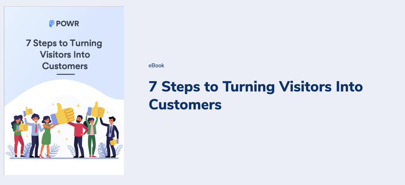 POWR ebook - 7 steps to turning visitors into customers
