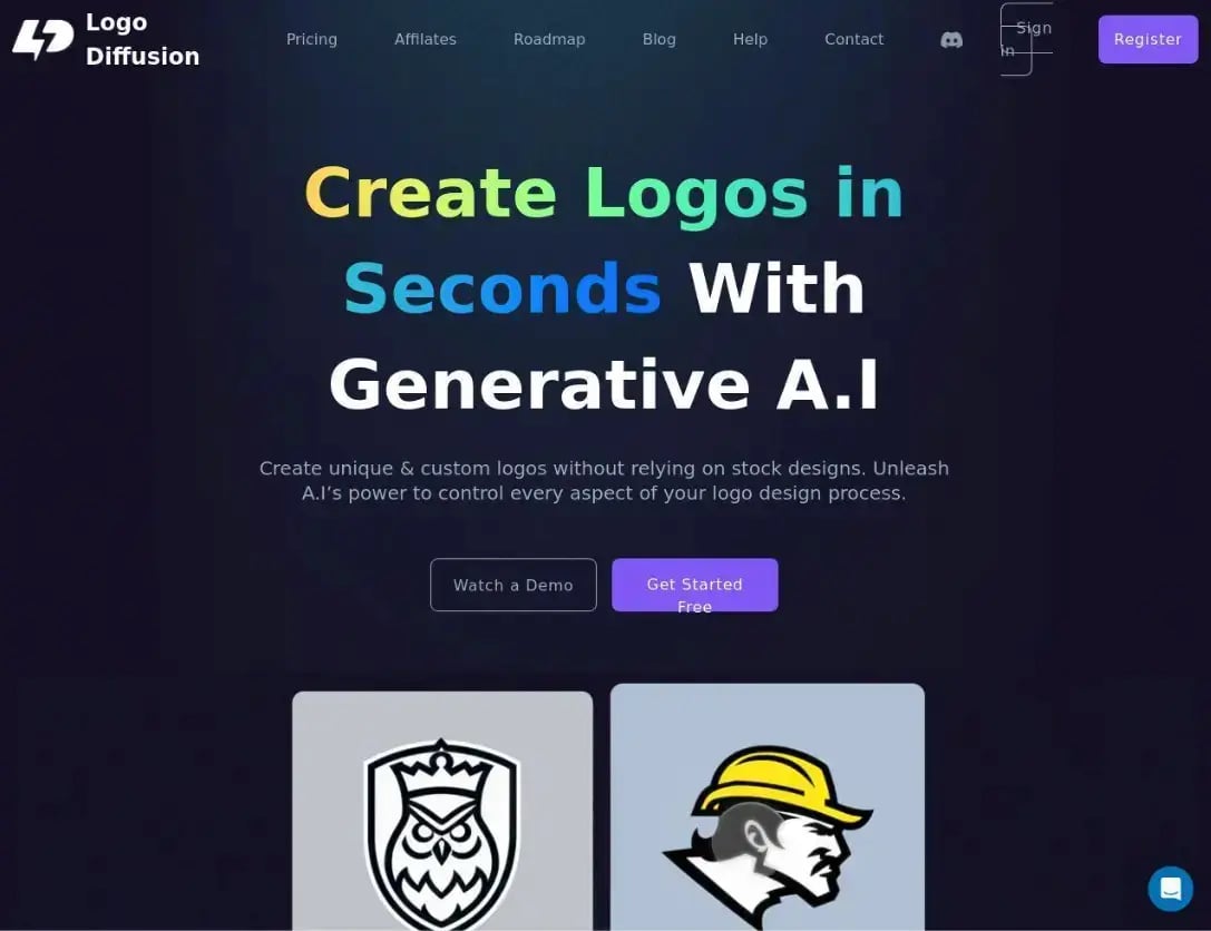 logo-diffusion-homepage-screenshot