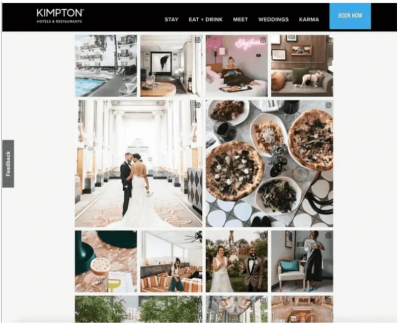 screenshot of homepage for kimpton hotels and restaurants-1