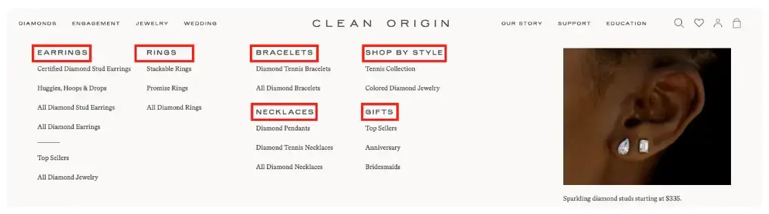 screenshot-clean-origins-homepage-menu-dropdown