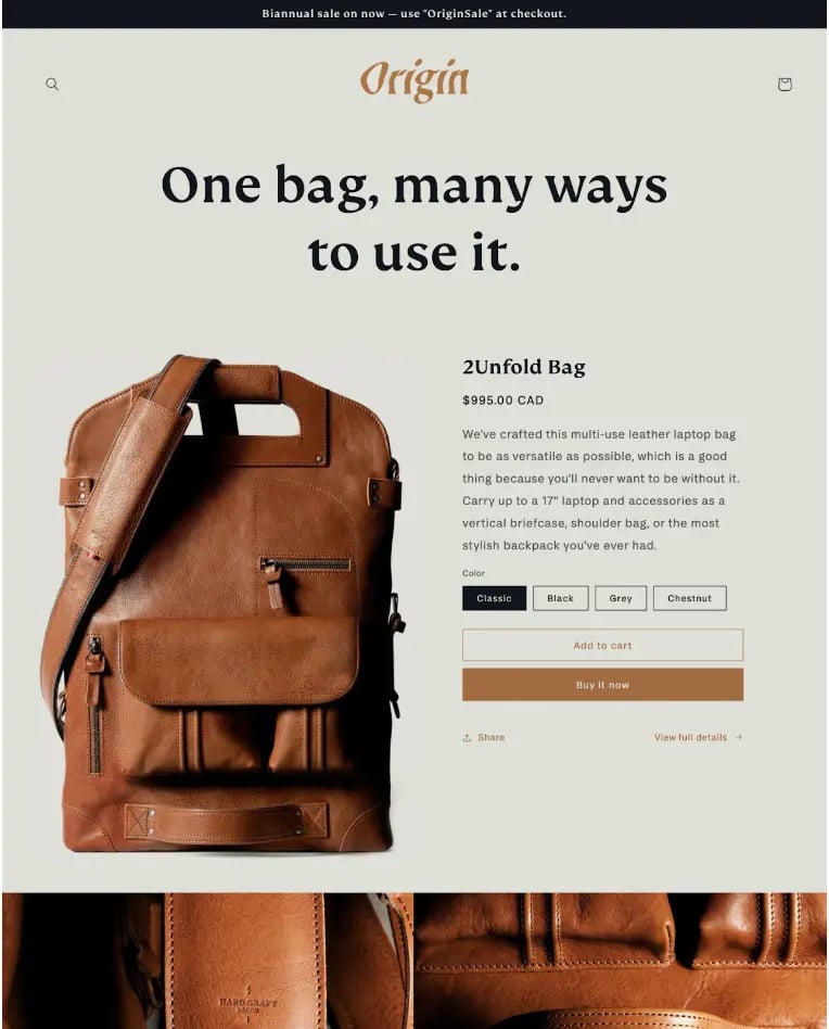 shopify-theme-origin-unfold-bag-example