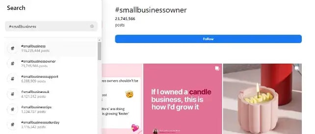 smallbusinessowner-search-on-instagram