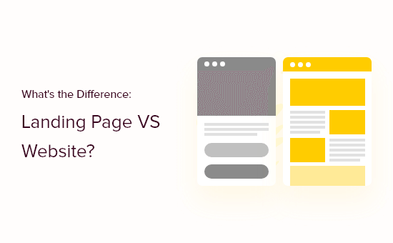 difference-between-landing-page-vs-website