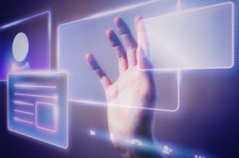 woman-touching-a-smart-technology-holographic-interface