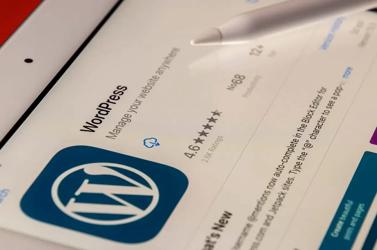 wordpress-app-on-tablet-screenshot