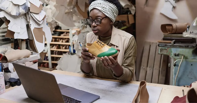 young-african-shoemaker