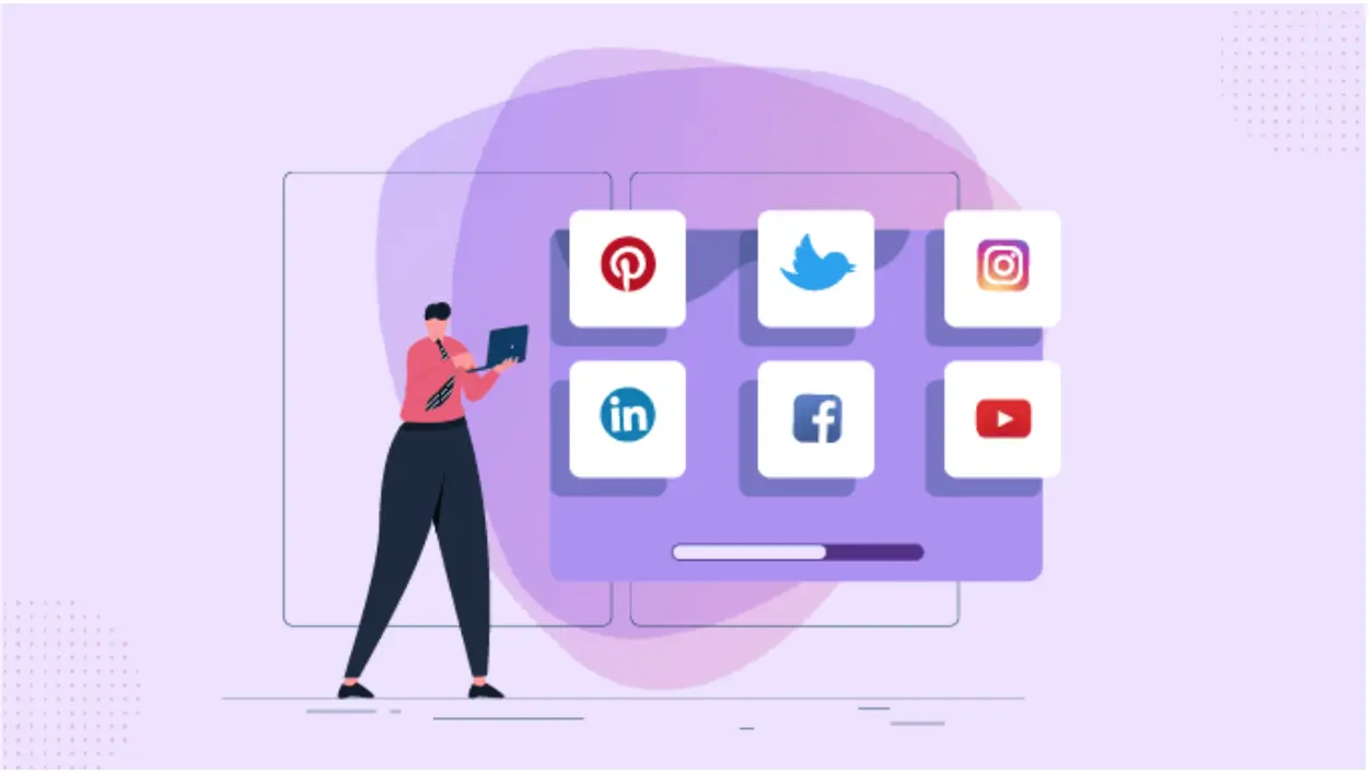Social Media apps illustration
