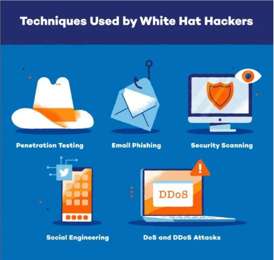 Techniques used by white hat hackers